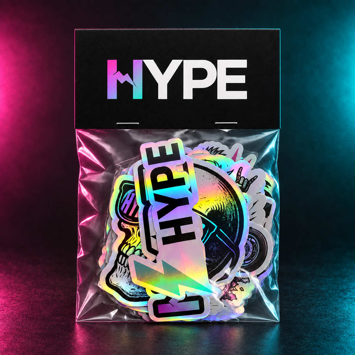 HYPE 2.5" Holo YOLO Sticker Pack