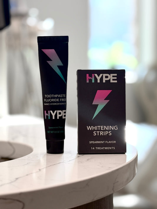 HYPE Toothpaste and Whitening Strips COMBO PACK!